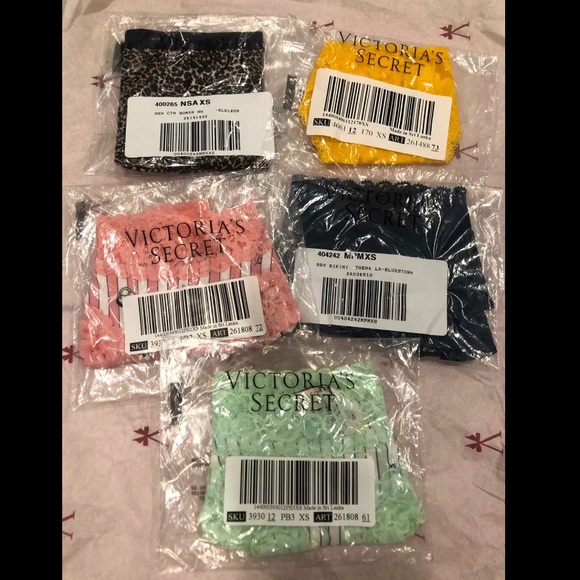 Victoria's Secret Other - 🍎Victoria Secret PINK 5 Panties Lot XS